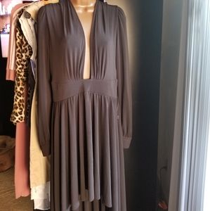 Nasty Gal Black Tapered Hem Dress